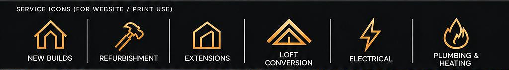 Service icons strip